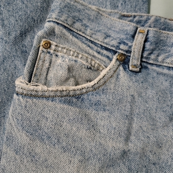 Vintage Riders By LEE Light Wash Staight‎ Leg Jeans Men's 32x30 Fair Condition - Picture 8 of 14